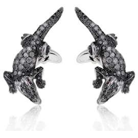 Autre Marque-Paolo Piovan Coccodrillo gold cufflinks-Other