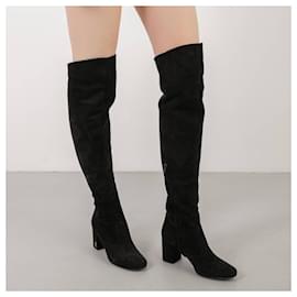 Saint Laurent-Сапоги Yves Saint Laurent-Black