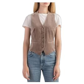 Saint Laurent-Жилет Yves Saint Laurent-Beige