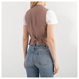 Saint Laurent-Жилет Yves Saint Laurent-Beige
