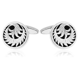 Autre Marque-Gold cufflinks with onyx Carrera y Carrera Circulos De Fuego-Other