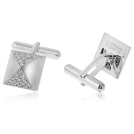 Autre Marque-Cassa Forte gold cufflinks with diamonds-Other