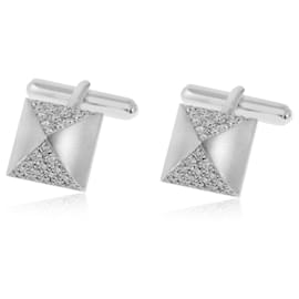 Autre Marque-Cassa Forte gold cufflinks with diamonds-Other