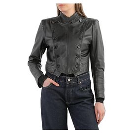 Ann Demeulemeester Leather Jacket Black
