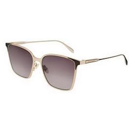 Alexander Mcqueen-Sunglasses Alexander McQueen GOLD model AM0205S-Golden