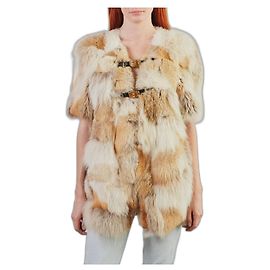 Fur coat Miu Miu Beige
