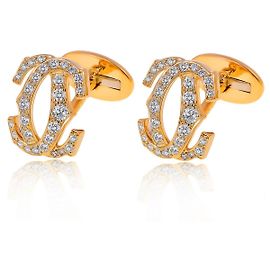 Abotoaduras Cartier de ouro com diamantes Outro