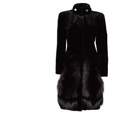 Gianfranco Ferré Gianfranco Ferre fur coat with stand-up collar Black