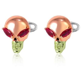 Autre Marque-Paolo Piovan gold cufflinks with rubies-Other