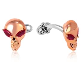 Autre Marque-Paolo Piovan gold cufflinks with rubies-Other