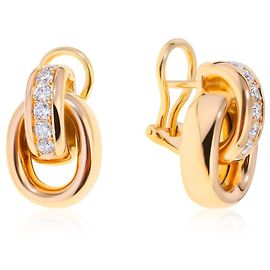 Chopard Les Chaines pendientes de oro originales Otro