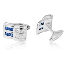 Autre Marque-Cufflinks with sapphires and diamonds-Other