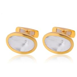 Autre Marque-Gold cufflinks with mother-of-pearl Grand Maitre-Other