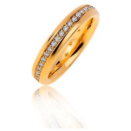 H Stern H. Sterngoldring mit Diamanten Andere