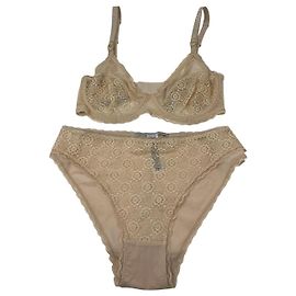 Stella Mc Cartney lingerie Coordinated bra briefs Amber imagining by stella McCartney Beige