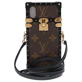 Louis Vuitton-Beautiful Louis Vuitton EyeTrunk iPhone X case in monogram coated canvas-Brown