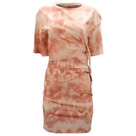 Roberto Cavalli Vestido de malha tie-dye em viscose rosa Rosa