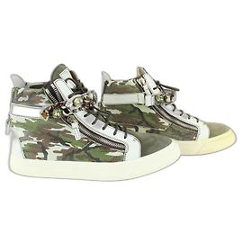 Giuseppe Zanotti Uomini 45 Sneaker High Top Camo London Gioiello Altro