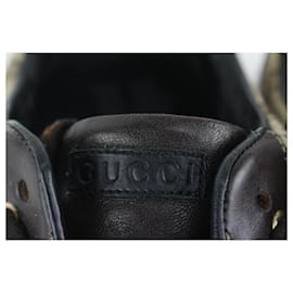 Gucci-men's 9 US Brown Monogram GG Signature Lace Low Sneakers-Other