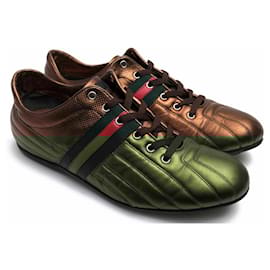 Gucci-[Used]  Gucci / GUCCI / 170576 Low-cut sneakers-Bronze,Copper