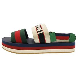 [Used]  GUCCI logo design strap sandals multi 522882 Multiple colors