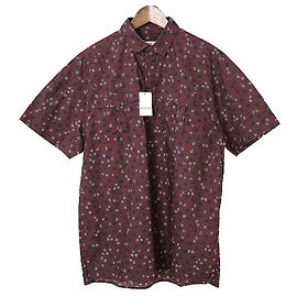 [Usado] VALENTINO Valentino 15SS pullover camisa de los hombres de color burdeos 39 Roja