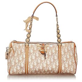 Bolsa Dior Marrom Dior Oblique Romantique Canvas Marrom Bege