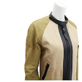 Coach-[Used]  Coach outerwear khaki cotton size S used zip blouson short jacket men's COACH-Khaki