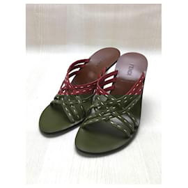 Fendi-Sandals-Red