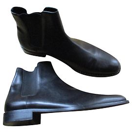 Yves Saint Laurent Chelsea boots black leather, Pointure 46. Black