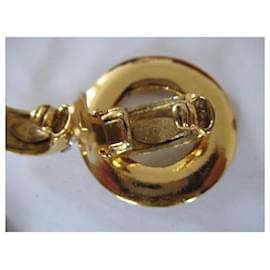 Chanel-Clip separabili placcate oro e strass.-D'oro