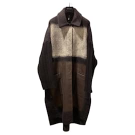 Pier Antonio Gaspari Gaspari oversized black wool coat Black