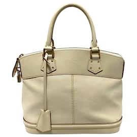 Louis Vuitton-Louis Vuitton Brown Suhali Lockit PM-Brown,Beige