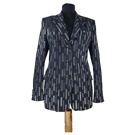 Blazer Versace Jeans Couture Nero Argento Nero Argento