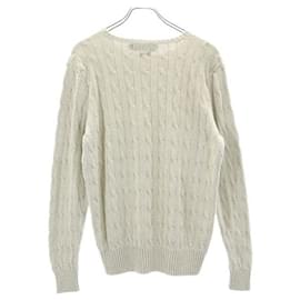 Polo Ralph Lauren-[Used]  Polo Viral Floren Silk Cable Knit L Gray Polo by Ralph Lauren Long Sleeve Sweater Crew Neck Men-Grey