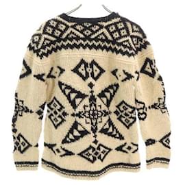 Polo Ralph Lauren-[Used]  Polo Sports Ralph Lauren Hand Fair Isle Pattern Knit M Beige x Black POLO SPORTS RALPH LAUREN HAND KNIT Men-Black,Beige