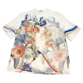 Fendi-[Used]  Fendi FENDI Shear Aloha Shirt FS6989 18SS Size: 44 White / Multi Short Sleeve Shirt Men-White,Multiple colors