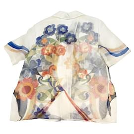 Fendi-[Used]  Fendi FENDI Shear Aloha Shirt FS6989 18SS Size: 44 White / Multi Short Sleeve Shirt Men-White,Multiple colors