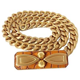 Cinturón Miu Miu Dorado