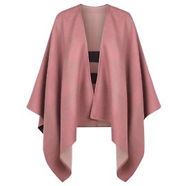 Nuovo poncho a mantella reversibile burberry rosa con etichette e borsa burberry Rosa