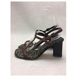 Fendi-Sandals-Brown
