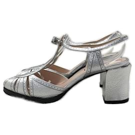 Fendi-Sandals-Silvery