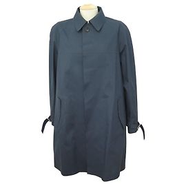 MANTEAU IMPERMEABLE LOUIS VUITTON TRENCH LASER CUT T 48 M BLEU MARINE COAT Bleu Marine
