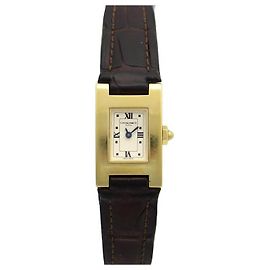 RELOJ CHAUMET KHESIS RECTANGULAR ORO AMARILLO 18CAJA RELOJ K CUARZO + ORO Dorado
