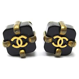 Chanel-VINTAGE EARRINGS CHANEL LOGO CC VICTOIRE DE CASTELLANE 1989 EARRINGS-Golden