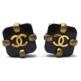 Chanel-VINTAGE EARRINGS CHANEL LOGO CC VICTOIRE DE CASTELLANE 1989 EARRINGS-Golden