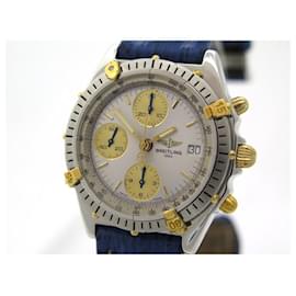 Breitling-BREITLING CHRONOMAT B WATCH13048 automatic 40 MM CHRONOGRAPH GOLD STEEL-Silvery