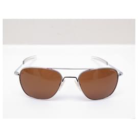 Autre Marque-SUNGLASSES RANDOLPH AVIATOR BRIGHT CHROME SILVER SUNGLASSES-Silvery