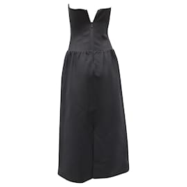 Khaite-Khaite Prim Dress in Black Viscose-Black