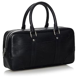 Louis Vuitton-Louis Vuitton Black Epi Vivienne Long MM-Black